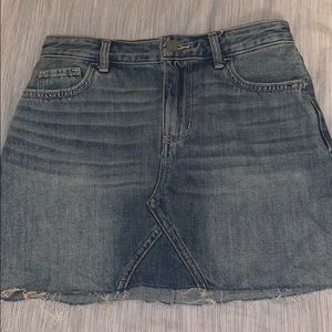 Hollister jean skirt
